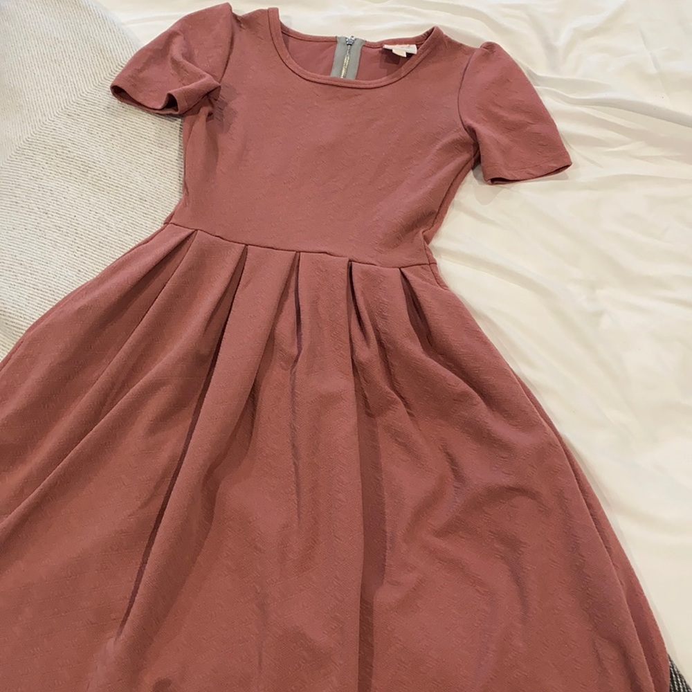 Lularoe Amelia Xxs rose pink dress
